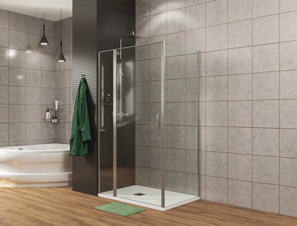 Душевой уголок Allen Brau Priority 100x90 3.31004.00 + 3.31016.00 хром