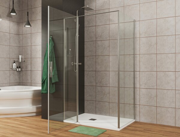 Душевой уголок Allen Brau Priority 120x80 3.31007.00 + 3.31013.00 хром