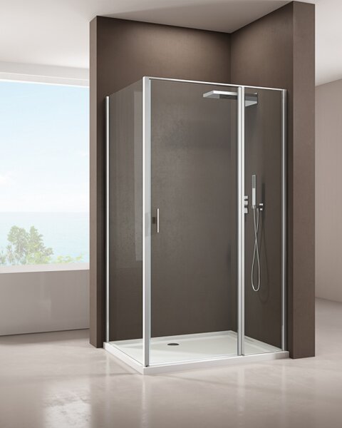 Душевой уголок Allen Brau Priority 120x80 3.31007.00 + 3.31013.00 хром