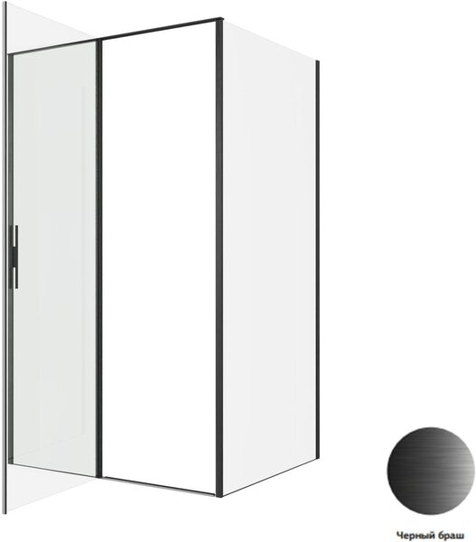 Душевой уголок Allen Brau Priority 120x80 3.31009.BBA + 3.31015.BBA черный браш