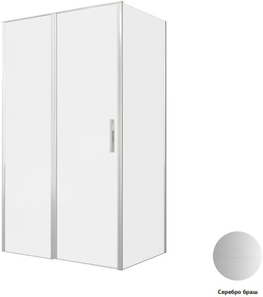 Душевой уголок Allen Brau Priority 120x80 3.31032.BA + 3.31041.BA серебро браш