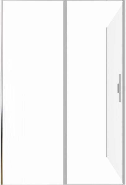 Душевой уголок Allen Brau Priority 140x100 3.31011.BA + 3.31020.BA серебро браш