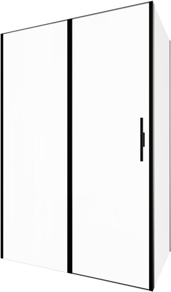 Душевой уголок Allen Brau Priority 140x100 3.31012.BBA + 3.31021.BBA черный браш