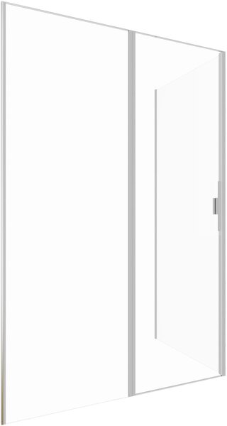 Душевой уголок Allen Brau Priority 140x90 3.31035.BA + 3.31044.BA серебро браш