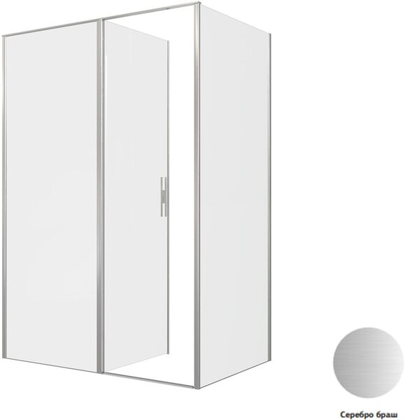 Душевой уголок Allen Brau Priority 140x90 3.31035.BA + 3.31044.BA серебро браш