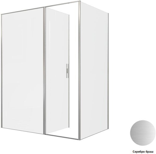 Душевой уголок Allen Brau Priority 160x100 3.31038.BA + 3.31047.BA серебро браш