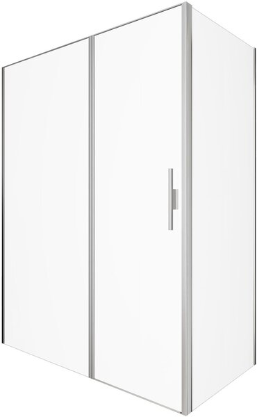 Душевой уголок Allen Brau Priority 160x80 3.31038.BA + 3.31041.BA серебро браш