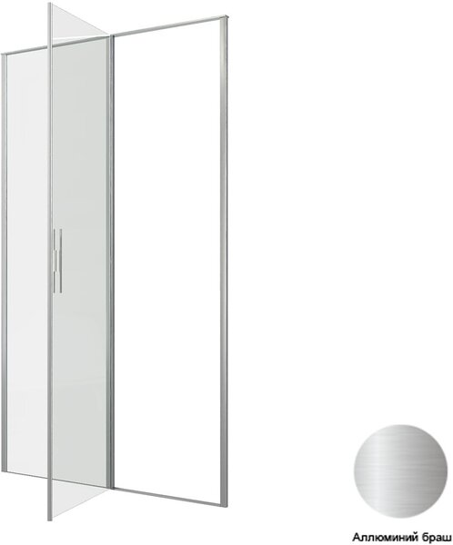 Душевая дверь Allen Brau Priority 120 3.31008.BA серебро браш