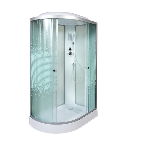 Душевая кабина Deto L902R с электрикой 120х80х215см