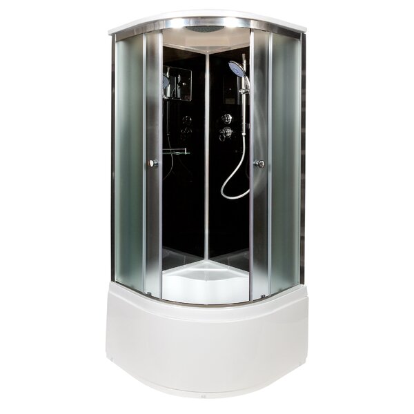 Душевая кабина Deto B10S BLACK 100х100х220см