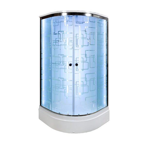 Душевая кабина Deto EM2780 LED 80х80х220см