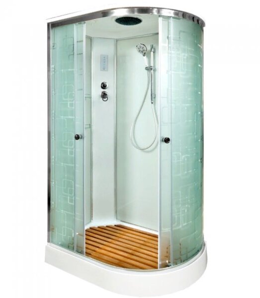 Душевая кабина Deto EM1512L с электрикой 120х80х220см