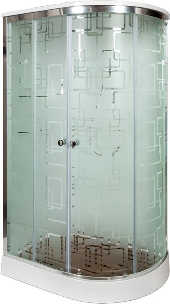Душевая кабина Deto EM1512L с гидромассажем 120х80х220см
