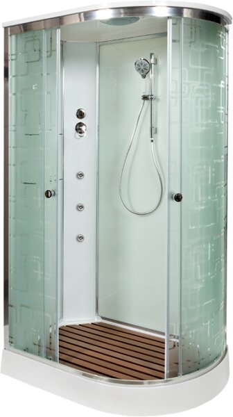 Душевая кабина Deto EM1512L с гидромассажем 120х80х220см