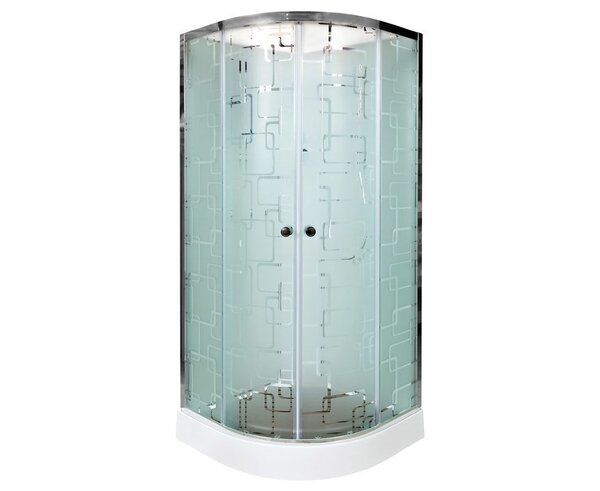 Душевая кабина Deto EM1580N без крыши 80х80х208см