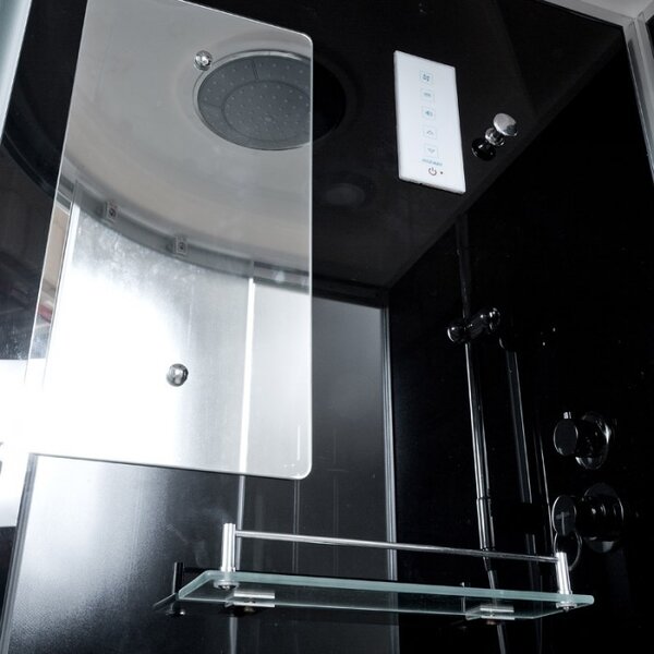 Душевая кабина Deto B10S с электрикой BLACK 100х100х220см