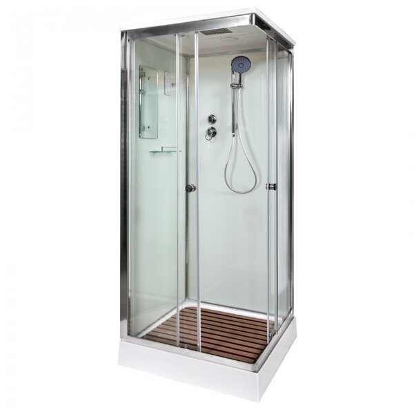 Душевая кабина Deto K408SLED 900*900 мм с LED подсветкой