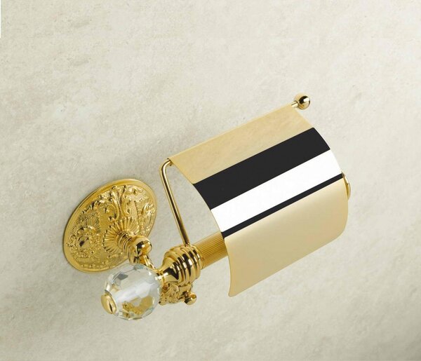 Stil Haus Noto Light, бумагодержатель закрытый со стеклом Murano, цвет золото NT11сV(16)