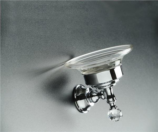 Stil Haus Smart Light, настенная стеклянная мыльница, цвет хром SL09(08)