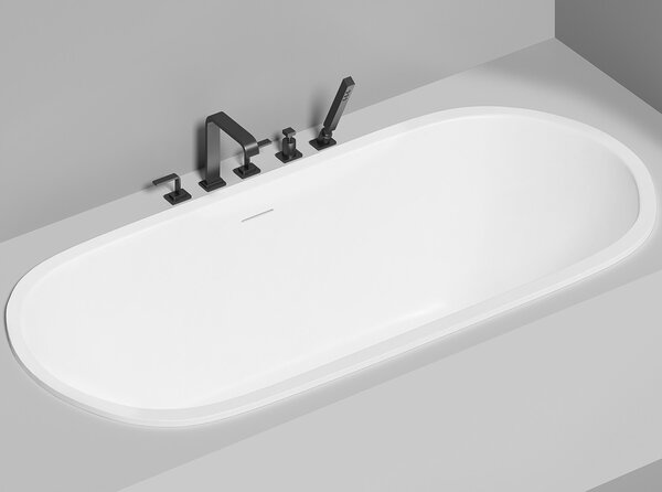 Ванна Salini ORNELLA AXIS OVAL KIT 103512M 190х90х60 S-Sense (Sapirit) покрытие Матовое