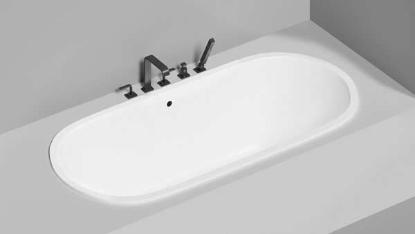 Ванна Salini ORNELLA AXIS OVAL 180x80 материал S-Sense 103411M покрытие Матовое
