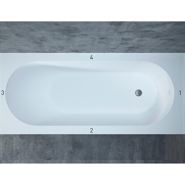 Ванна Salini ORNELLA 170х80 материал S-Sense 102314G покрытие Глянцевое