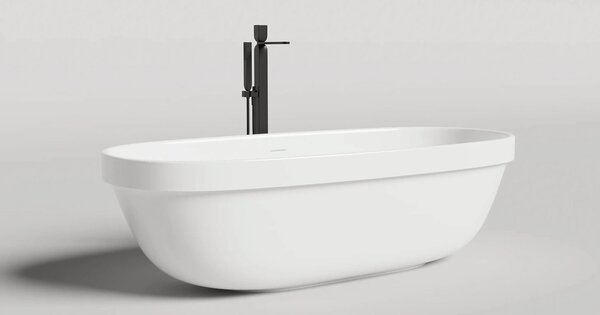 Ванна отдельностоящая Salini GRECA IN 180x80 материал S-Stone 104821M покрытие Матовое