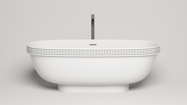 Ванна отдельностоящая Salini GRECAMEANDER 180x80 материал S-Stone 103021M покрытие Матовое
