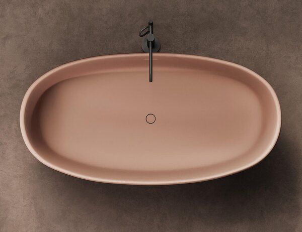 Ванна отдельностоящая Salini LUCE 170x85 покраска по RAL полностью материал S-Stone 100121MRF покрытие Матовое