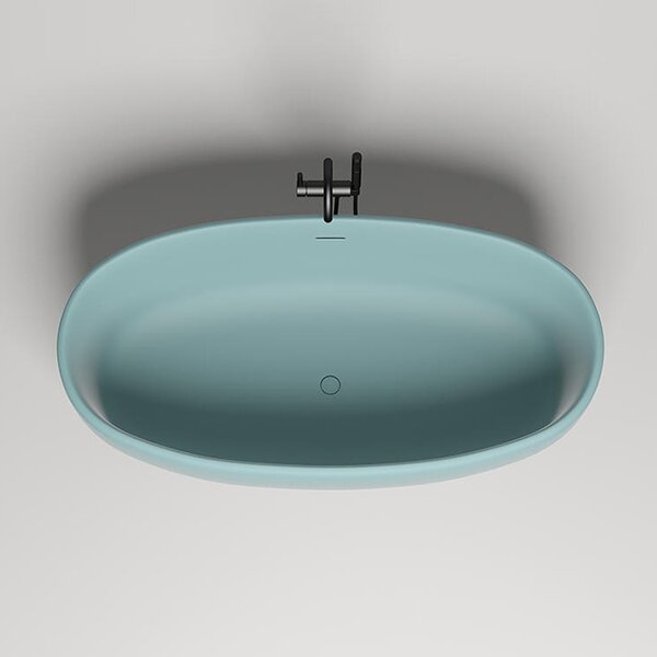 Ванна отдельностоящая Salini LUCE 170x85 покраска по RAL полностью материал S-Stone 100121MRF покрытие Матовое