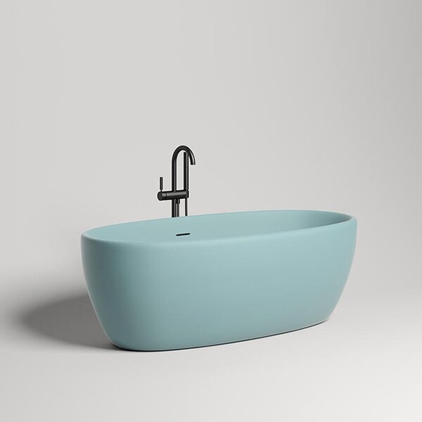 Ванна отдельностоящая Salini LUCE 170x85 покраска по RAL полностью материал S-Stone 100121MRF покрытие Матовое