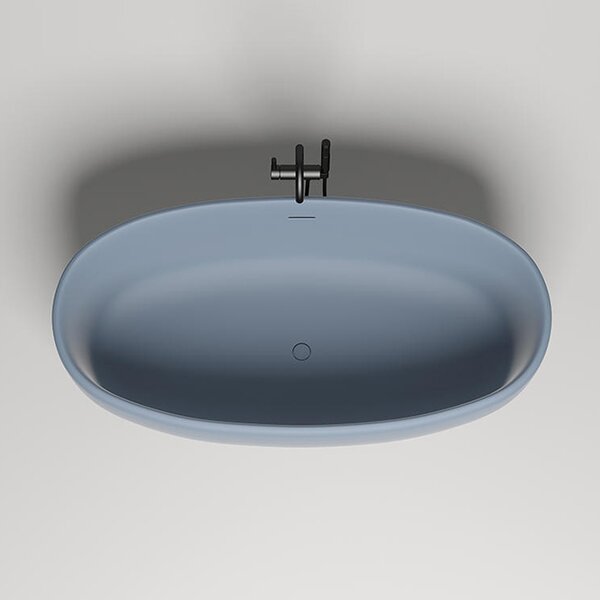 Ванна отдельностоящая Salini LUCE 170x85 покраска по RAL полностью материал S-Stone 100121MRF покрытие Матовое