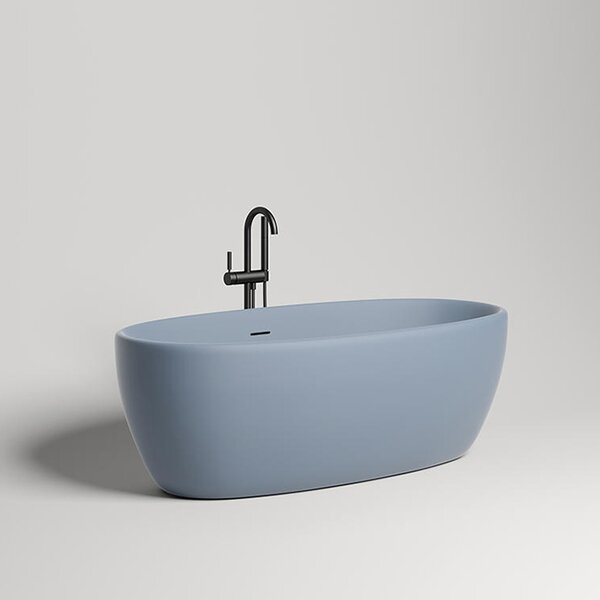 Ванна отдельностоящая Salini LUCE 170x85 покраска по RAL полностью материал S-Stone 100121MRF покрытие Матовое