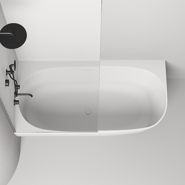 Ванна пристенная угловая Salini SOFIA CORNER L 170x85 материал S-stone 102525M покрытие Матовое