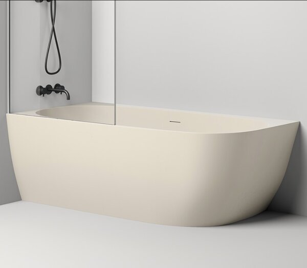 Ванна пристенная угловая Salini SOFIA CORNER L 170x85 покраска по RAL полностью материал S-Sense  102515GRF покрытие Глянцевое
