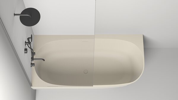 Ванна пристенная угловая Salini SOFIA CORNER L 170x85 покраска по RAL полностью материал S-Sense  102515GRF покрытие Глянцевое