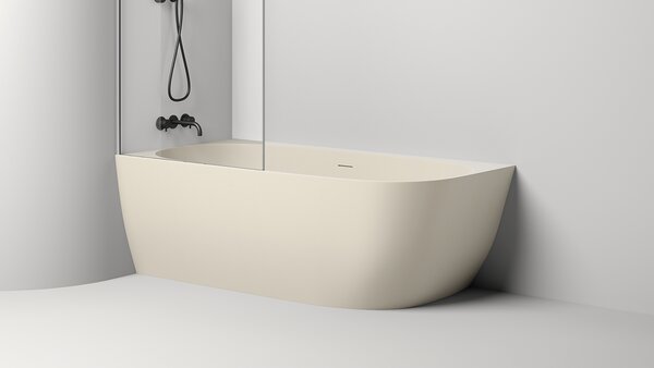 Ванна пристенная угловая Salini SOFIA CORNER L 170x85 покраска по RAL полностью материал S-Sense  102515GRF покрытие Глянцевое