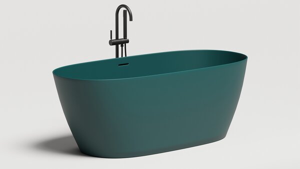 Ванна отдельностоящая Salini SOFIA 170х80 покраска по RAL полностью материал S-Sense  102516GRF покрытие Глянцевое