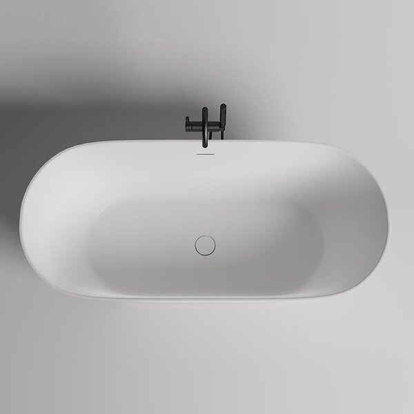 Ванна отдельностоящая Salini MONA 180х80 материал S-Stone 102921M покрытие Матовое