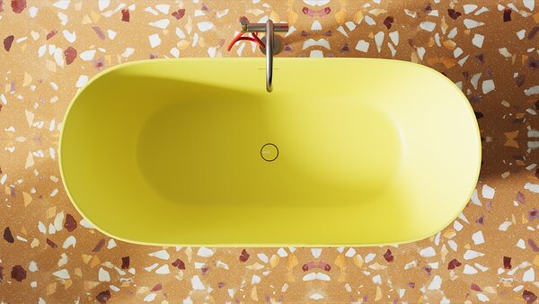 Ванна отдельностоящая Salini MONA 170х72 RAL полностью материал S-Sense 102912GRF покрытие Глянцевое