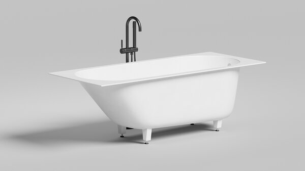 Ванна Salini ORNELLA 180x80 покраска по RAL полностью материал S-Sense 102312GRF покрытие Глянцевое