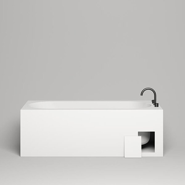 Ванна пристенная Salini FABIA 170x75покраска по RAL полностью материал S-Sense  102611GRF покрытие Глянцевое