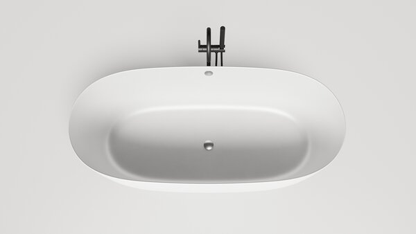 Ванна отдельностоящая Salini SOFIA LIGHT 165х75 с переливом материал S-Sense  103711G покрытие Глянцевое