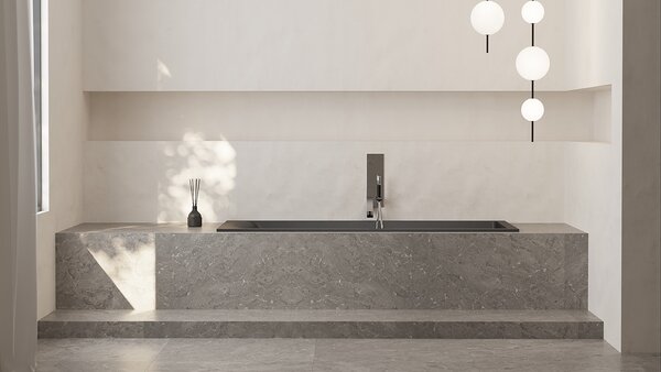 Ванна Salini CASCATA 180x80 покраска по RAL полностью материал S-Sense 104213GRF покрытие Глянцевое