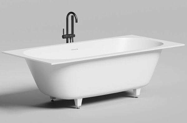 Ванна Salini ORNELLA AXIS KIT 180x80 покраска по RAL полностью материал S-Sense 103511MRF покрытие Матовое
