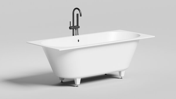 Ванна Salini ORNELLA AXIS 170x70 покраска по RAL полностью материал S-Sense 104613MRF покрытие Матовое
