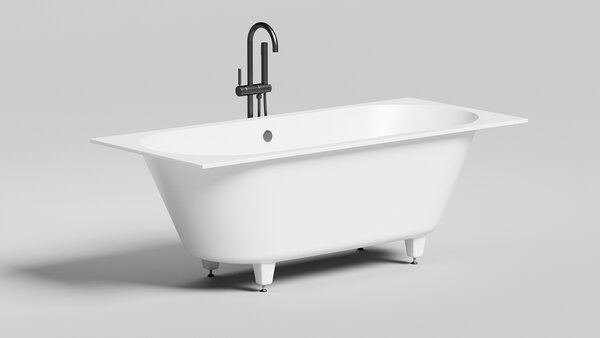 Ванна Salini ORNELLA AXIS 170x70 покраска по RAL полностью материал S-Sense 104613MRF покрытие Матовое