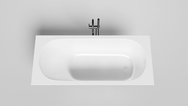Ванна Salini ORNELLA KIT 180x80 покраска по RAL полностью материал S-Sense 102412GRF покрытие Глянцевое