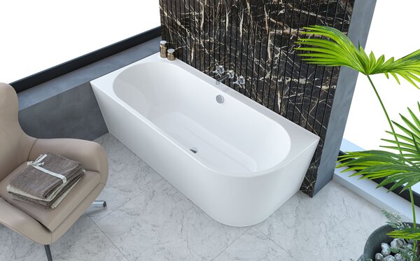 Ванна Kolpa San DREAM SP 170x75 D NEW акриловая на каркасе со сливом переливом