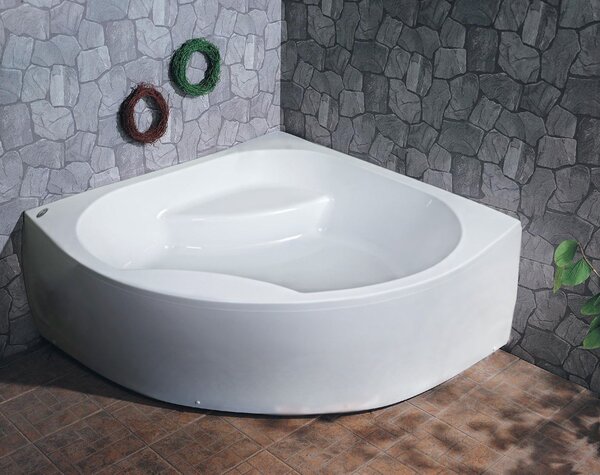 Ванна Kolpa San SWAN 160x160 акриловая на каркасе со сливом переливом